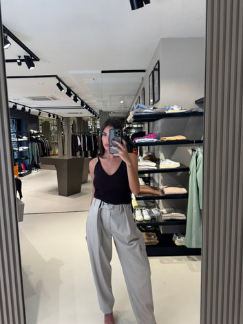 Pantaloni Isabelle Blanche