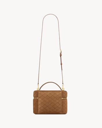 Borsa Gaby Grande cammello in suede – Saint Laurent