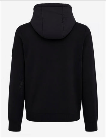 Giubbotto uomo nero con cappuccio con zip – Outhere
