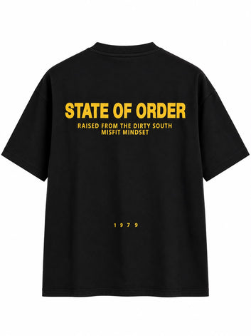 T Shirt uomo nero – State Of Order