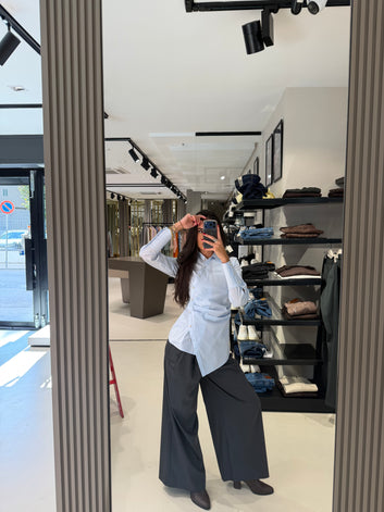 Pantaloni Isabelle Blanche
