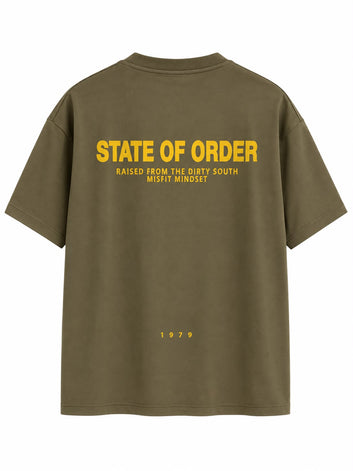 T Shirt uomo verde – State Of Order
