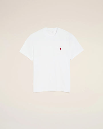 T-shirt Ami de Cœur in cotone bianco – Ami Paris