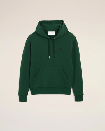 Felpa con cappuccio Ami de Cœur in cotone verde – Ami Paris