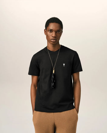 T-shirt Ami de Coeur in cotone nero – Ami Paris