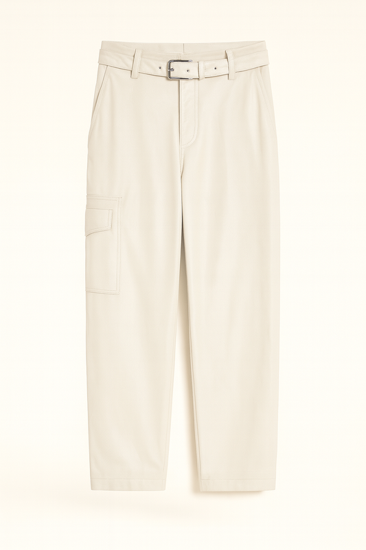 Pantaloni Isabelle Blanche