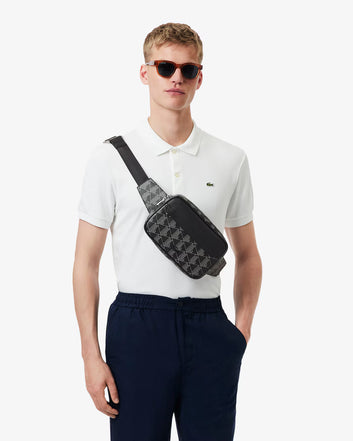 Marsupio The Blend nero con monogramma – Lacoste