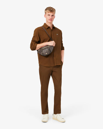 Marsupio The Blend marrone con zip – Lacoste